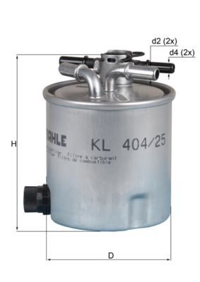 Паливний фільтр MAHLE KL40425 - zapix