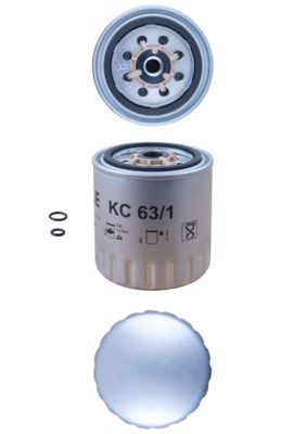 Паливний фільтр MAHLE KC631D - zapix