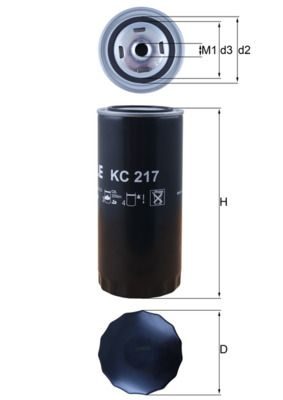 Паливний фільтр MAHLE KC217 - zapix