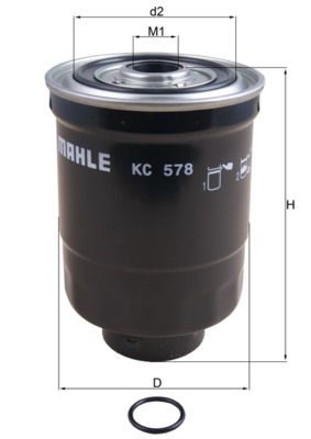 Паливний фільтр MAHLE KC578D - zapix