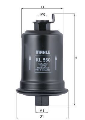 Паливний фільтр MAHLE KL560 - zapix