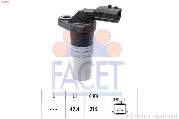 Датчик положення колінчастого валу FACET 90835 - zapix