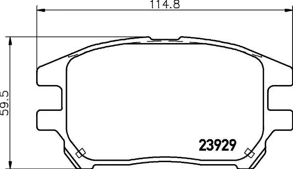 Тормозные колодки дисковые NISSHINBO NP1076