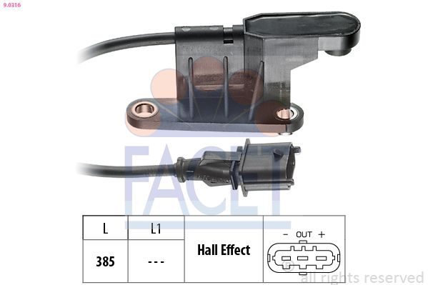 Датчик положення розподільного вала FACET 90316 - zapix