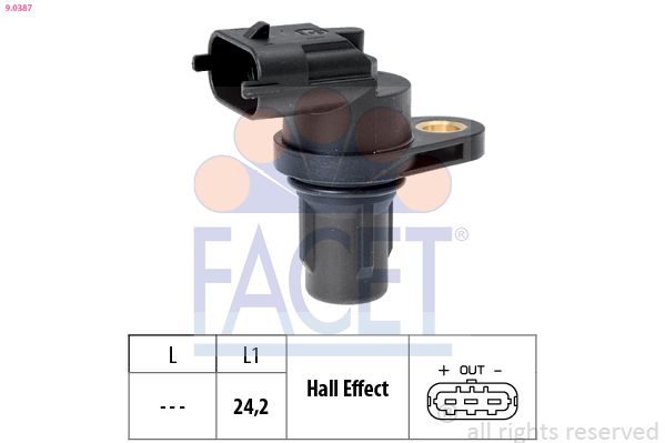 Датчик положення розподільного вала FACET 90387 - zapix