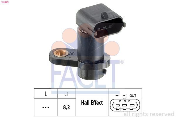 Датчик положення розподільного вала FACET 90449 - zapix