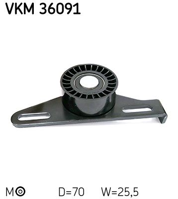 Натяжний пристрій ременя поліклінового SKF VKM36091 - zapix