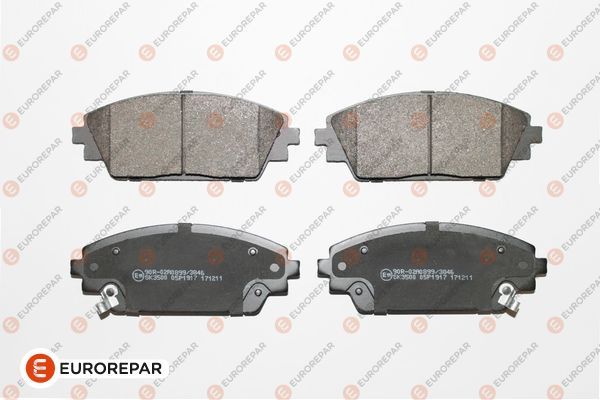Гальмівні колодки дискові EUROREPAR 1639381780