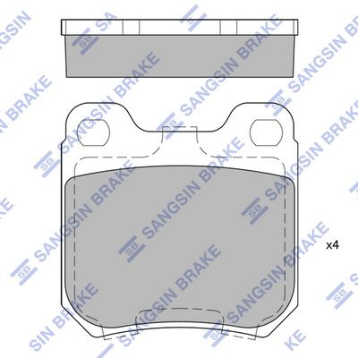 Гальмівні колодки дискові HI-Q SP1760 - zapix