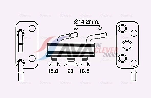 Радіатор коробки передач AVA QUALITY COOLING BW3559 - zapix