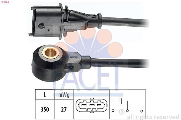 Датчик детонації FACET 93074 - zapix