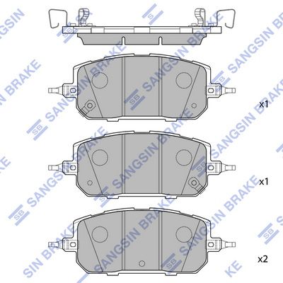 Гальмівні колодки дискові HI-Q SP4530 - zapix