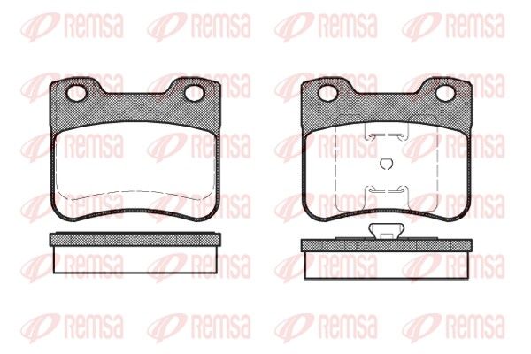 Гальмівні колодки дискові REMSA 024710 - zapix
