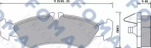 Гальмівні колодки дискові FOMAR FRICTION FO627781 - zapix