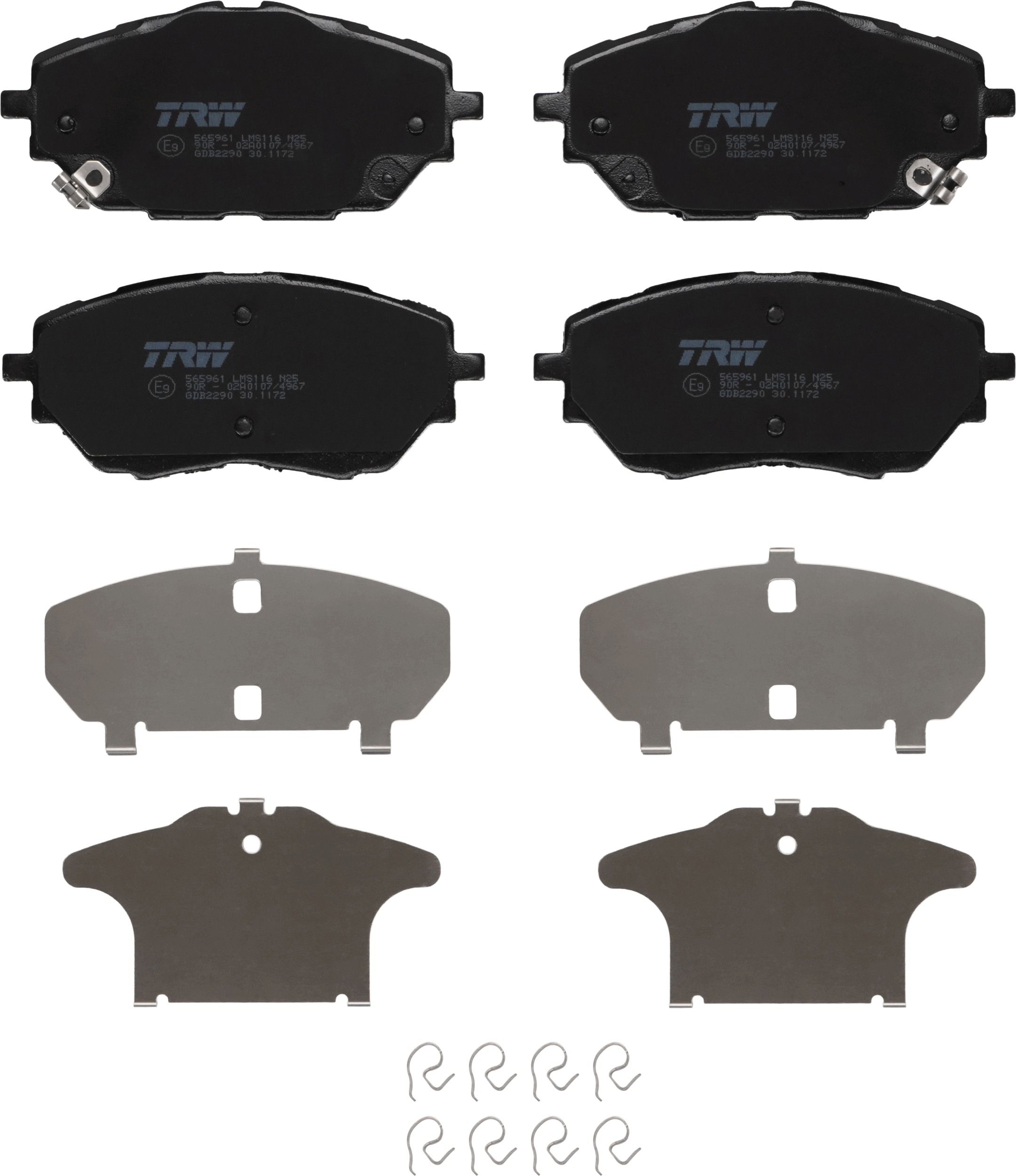 Гальмівні колодки дискові TRW GDB2290 - zapix