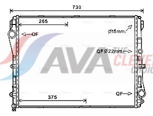 Радіатор охолодження двигуна AVA QUALITY COOLING MS2667 - zapix