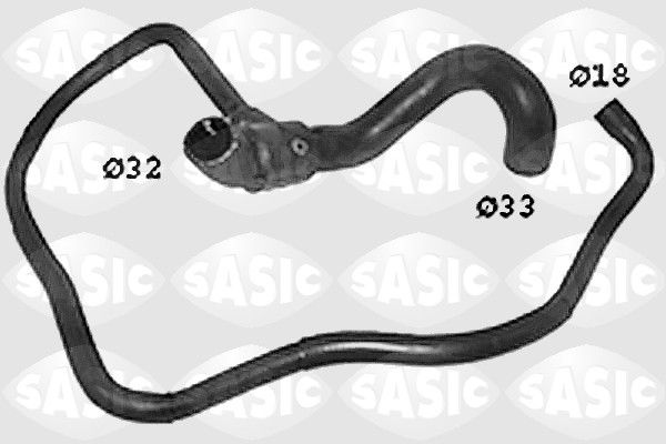 Патрубок системи охолодження SASIC SWH6763 - zapix