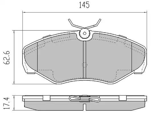 Гальмівні колодки дискові FREMAX FBP1272 - zapix