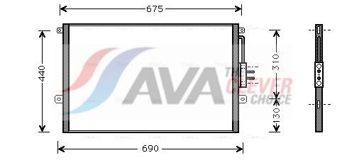Радіатор кондиціонера AVA QUALITY COOLING JE5018 - zapix
