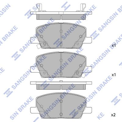 Гальмівні колодки дискові HI-Q SP4285 - zapix
