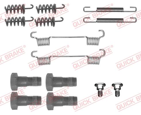 Монтажний комплект барабанних гальмівних колодок QUICK BRAKE 1050867 - zapix