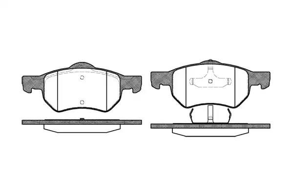 Гальмівні колодки дискові WOKING P982300 - zapix