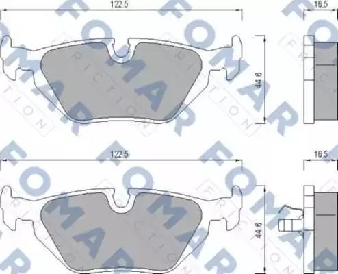 Гальмівні колодки дискові FOMAR FRICTION FO469881 - zapix