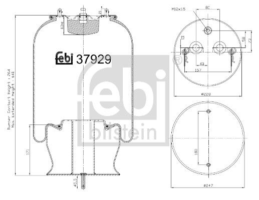 Пневматична підвіска FEBI BILSTEIN 37929 - zapix