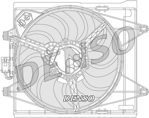 Вентилятор системи охолодження DENSO DER09051 - zapix