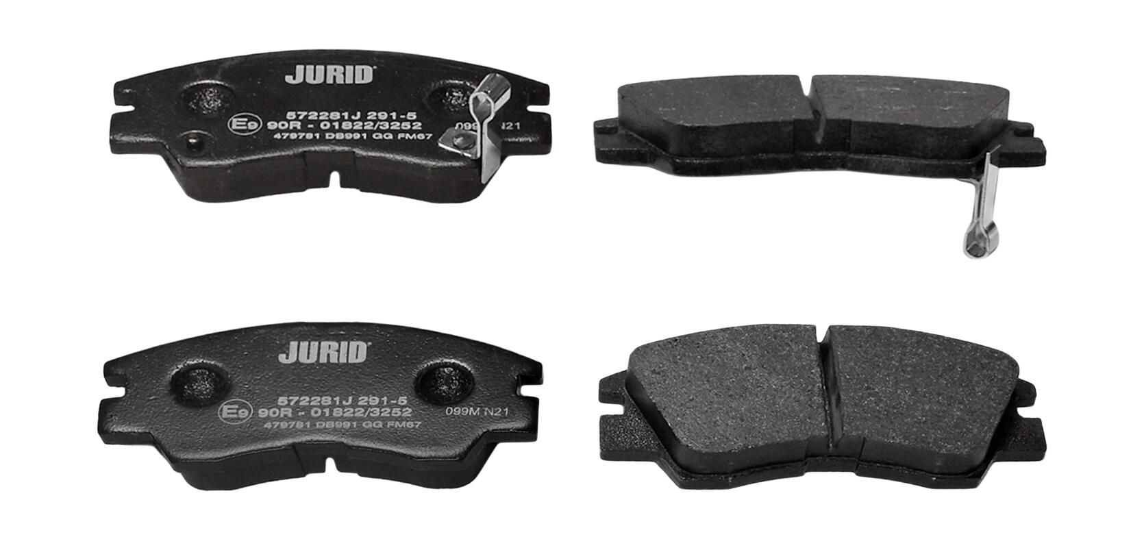 Гальмівні колодки дискові JURID 572281J - zapix