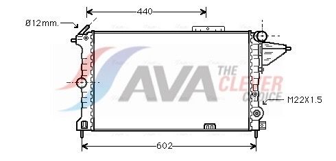 Радіатор охолодження двигуна AVA QUALITY COOLING OLA2119 - zapix