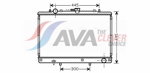 Радіатор охолодження двигуна AVA QUALITY COOLING MT2188 - zapix