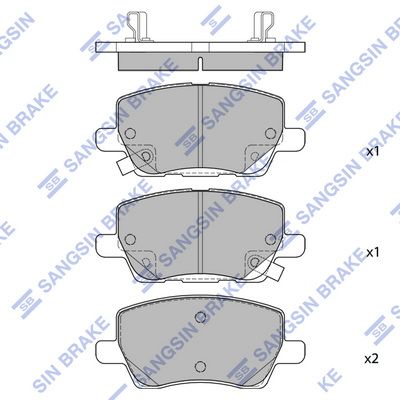 Гальмівні колодки дискові HI-Q SP4493 - zapix