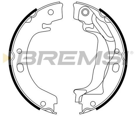 Гальмівні колодки ручника (барабанні) BREMSI GF0970 - zapix
