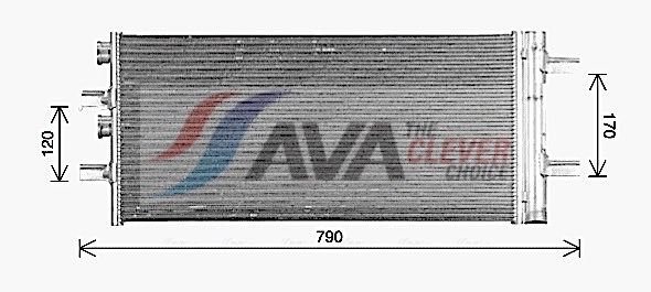 Радіатор кондиціонера AVA QUALITY COOLING BW5617D - zapix
