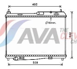 Радіатор охолодження двигуна AVA QUALITY COOLING FD2620 - zapix