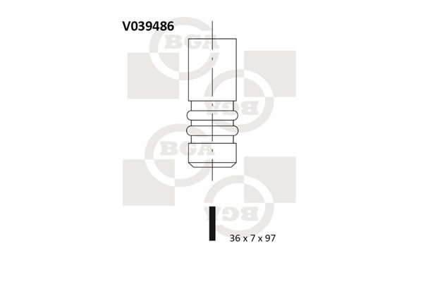 Впускний клапан BGA V039486 - zapix