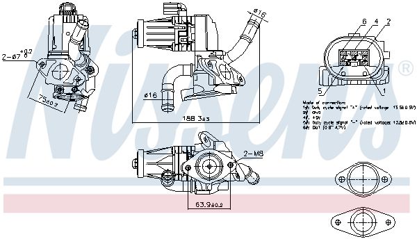 Клапан EGR NISSENS 98232 - zapix