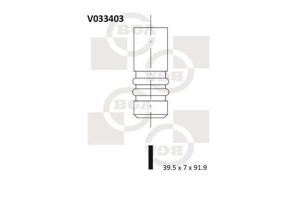 Впускний клапан BGA V033403 - zapix