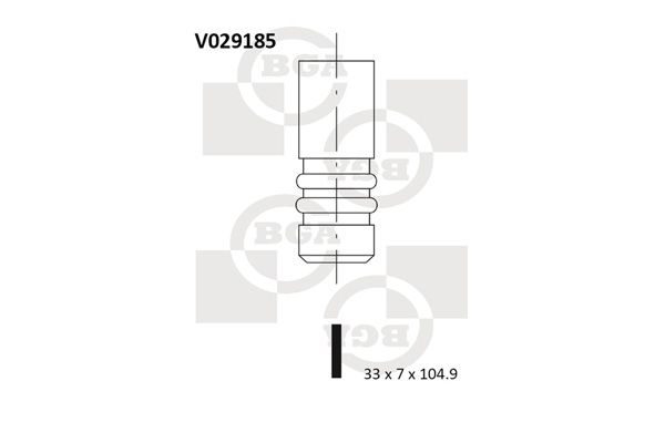 Впускний клапан BGA V029185 - zapix