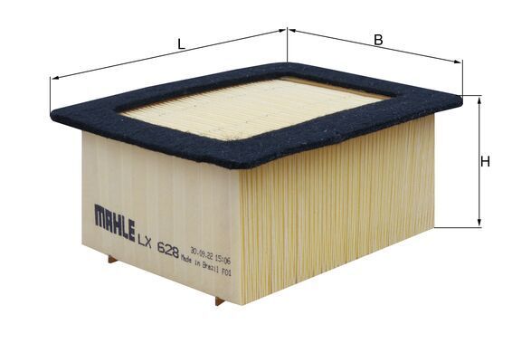 Повітряний фільтр MAHLE LX628 - zapix