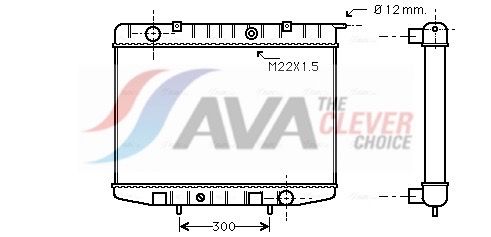 Радіатор охолодження двигуна AVA QUALITY COOLING OL2337 - zapix