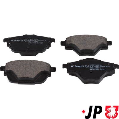 Гальмівні колодки дискові JP GROUP 3163700610 - zapix
