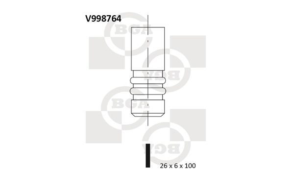Впускний клапан BGA V998764 - zapix