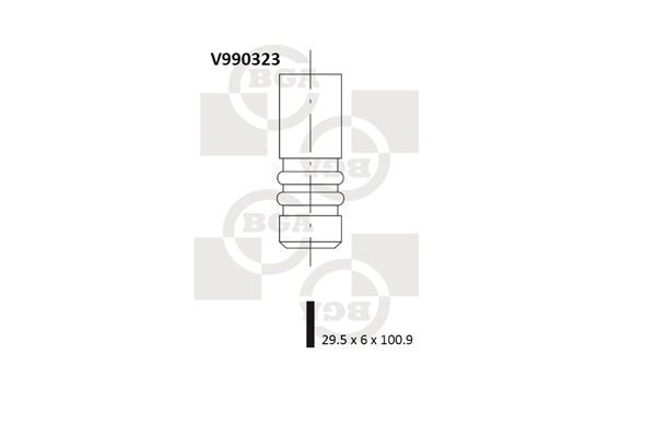 Впускний клапан BGA V990323 - zapix
