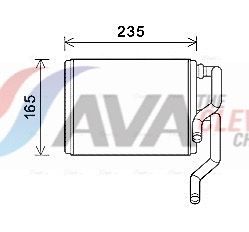 Радіатор пічки AVA QUALITY COOLING SUA6111 - zapix