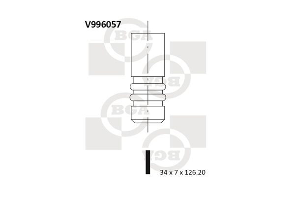 Впускний клапан BGA V996057 - zapix