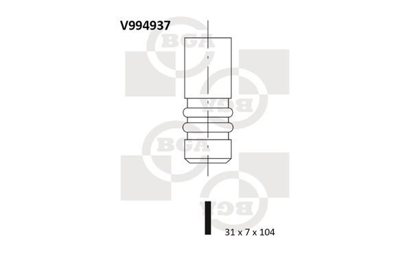 Впускний клапан BGA V994937 - zapix