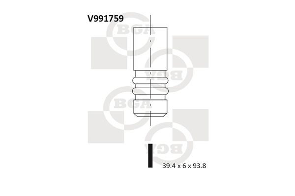 Впускний клапан BGA V991759 - zapix