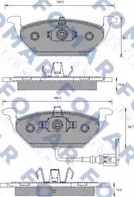 Гальмівні колодки дискові FOMAR FRICTION FO687781 - zapix